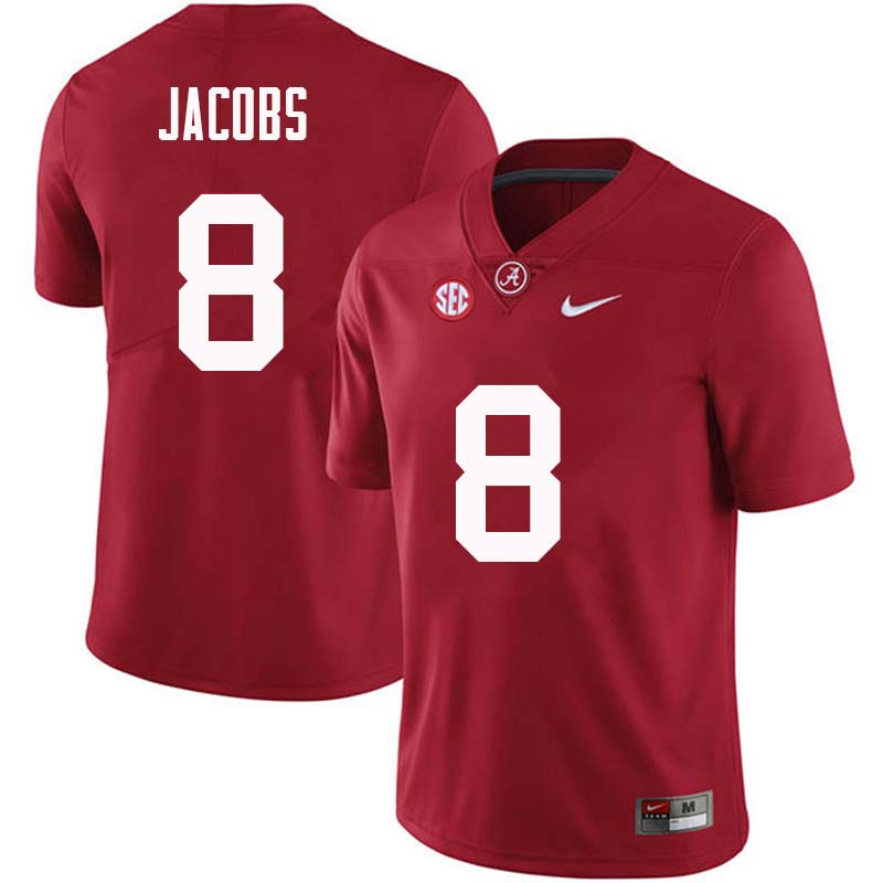Men #8 Joshua Jacobs Alabama Crimson Tide College Football Jerseys Sale-Crimson